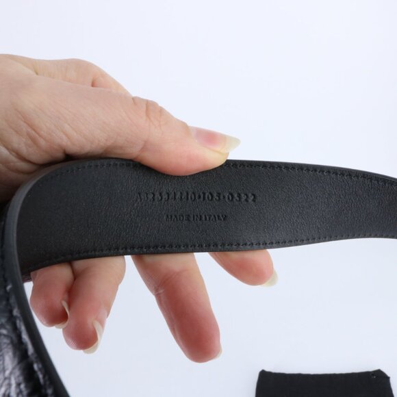 YSL 105 croc embossed classic logo Black Belt e917 main image 7
